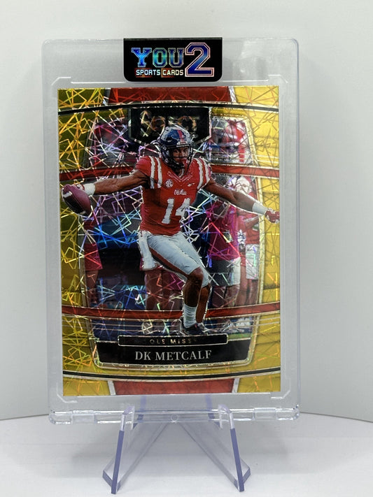 2022 Panini Select Draft Picks #50 DK Metcalf Gold Lazer Prizm