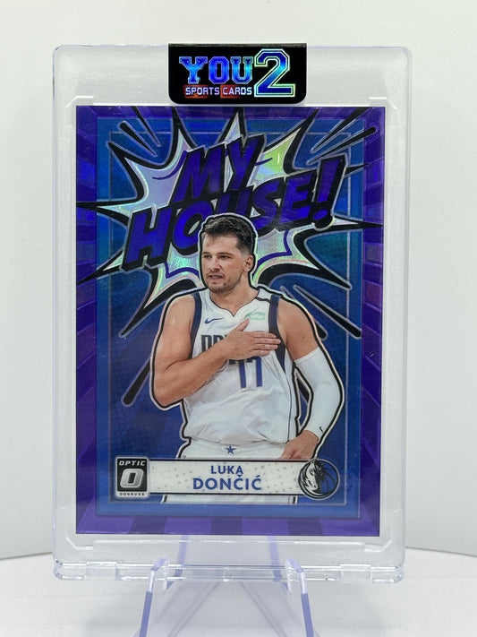 2020-21 Donruss Optic #13 Luka Doncic My House Purple