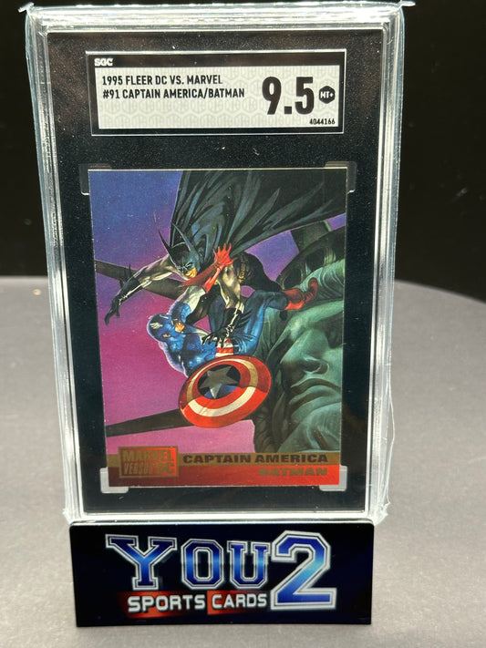 1995 Dc vs Marvel- Captain America vs Batman SGC 9.5- Rare