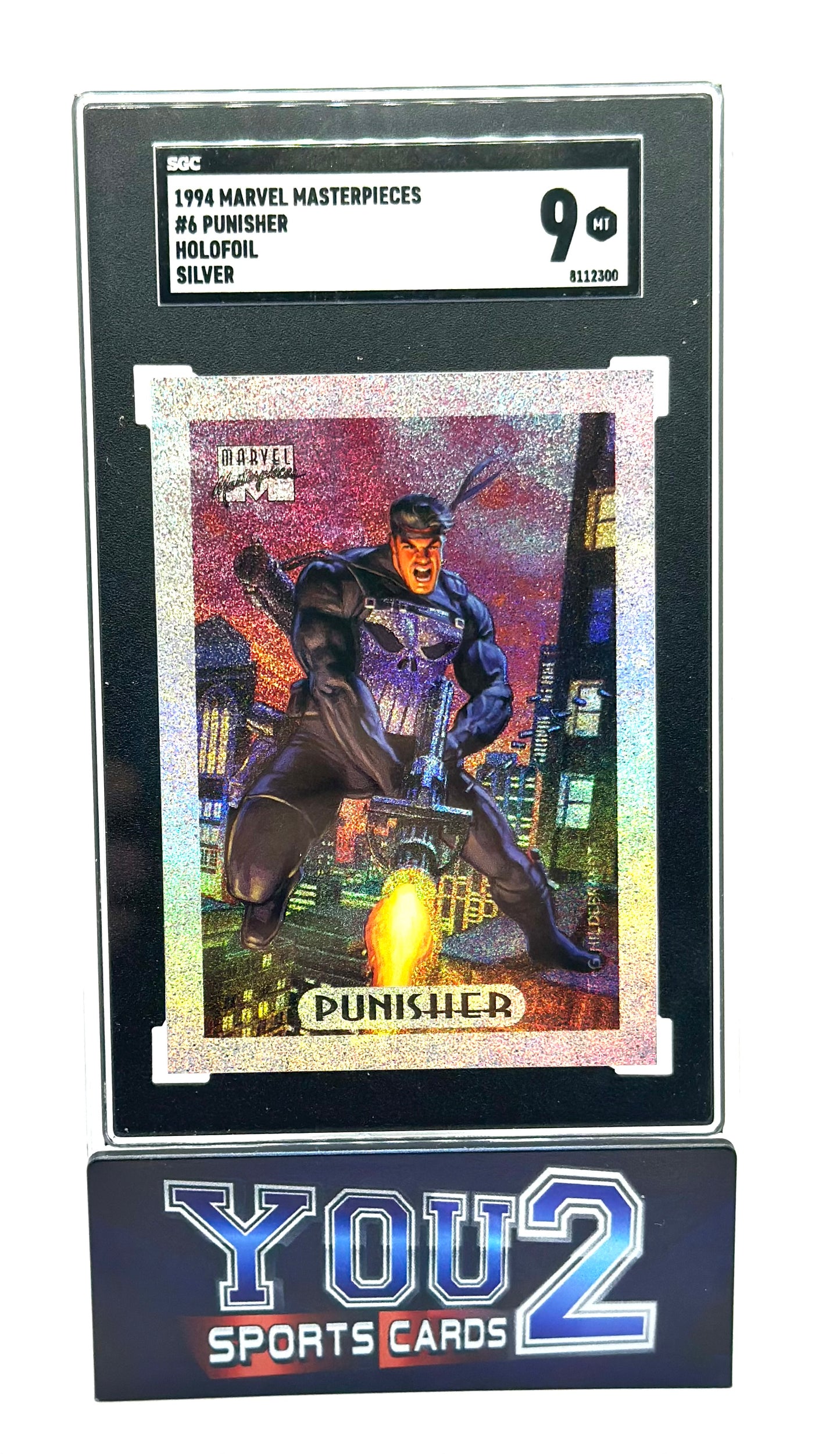 1994 Marvel Masterpieces #6 The Punisher - Holofoil - Silver SCG9