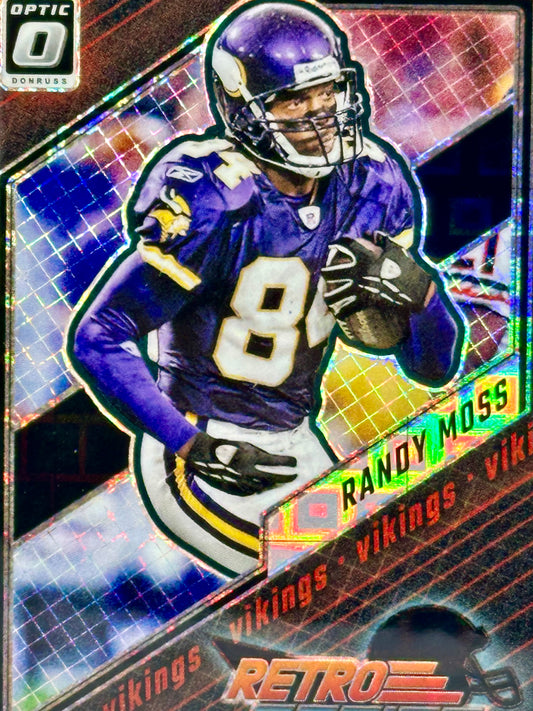 2023 Optic Randy Moss Retro Series Black Pandora /25