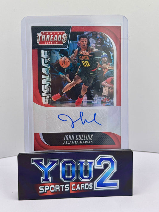 Panini Threads John Collins Rookie Auto