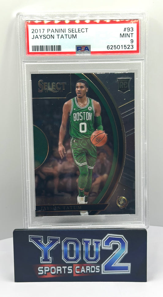 2017 Panini Select Jayson Tatum Rookie Card PSA9