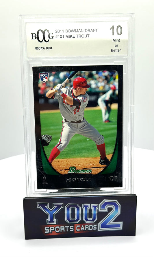 2011 Bowman Draft Mike Trout Rookie BCCG10