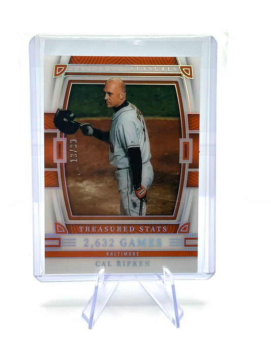 2023 Panini National Treasures - Treasured Stats #TS-26 Cal Ripken /99